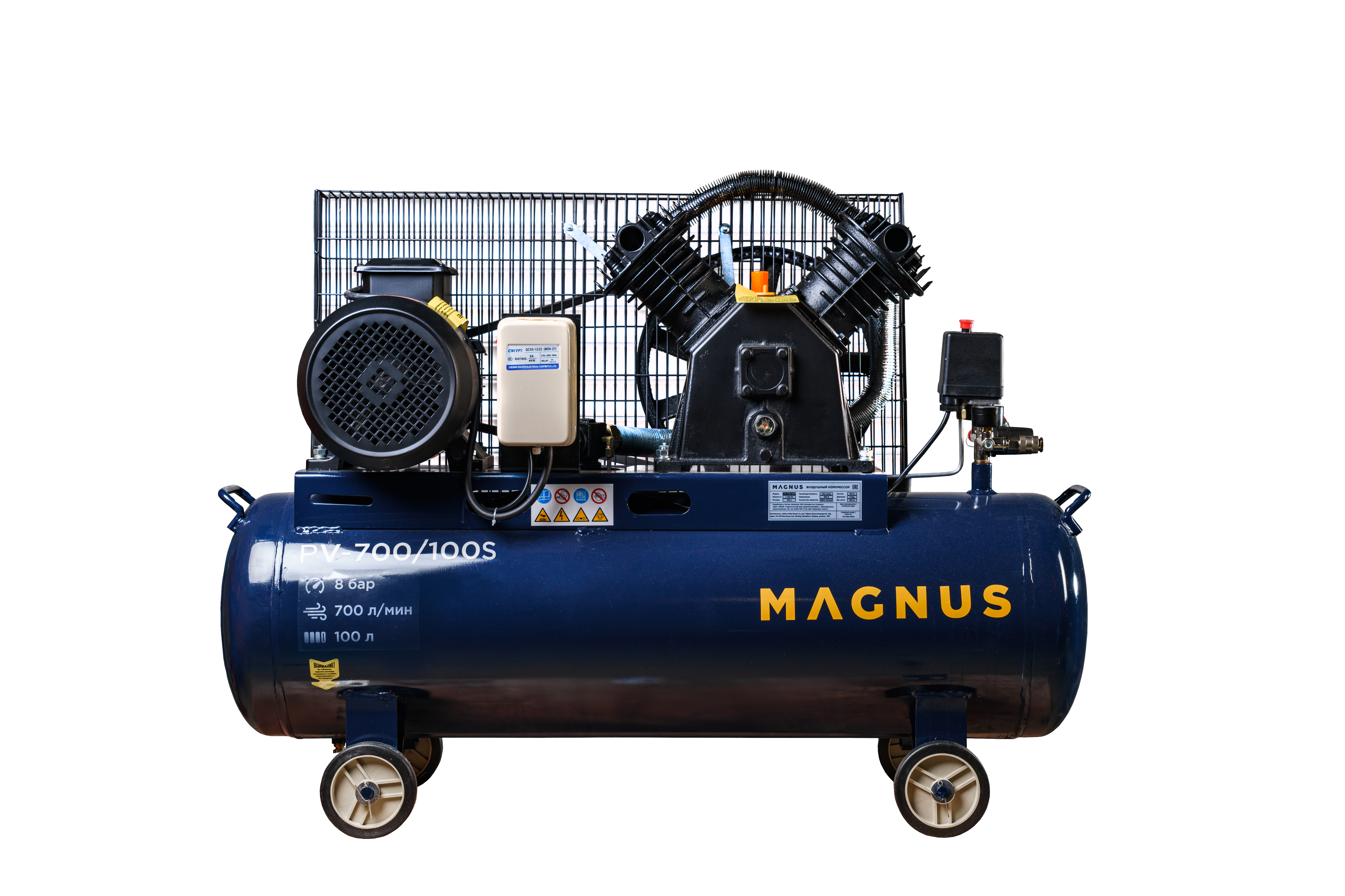 Компрессор воздушный Magnus KV-700/100S новый фильтр (10атм.,4,0кВт.,380В,Ф90) в Волгограде